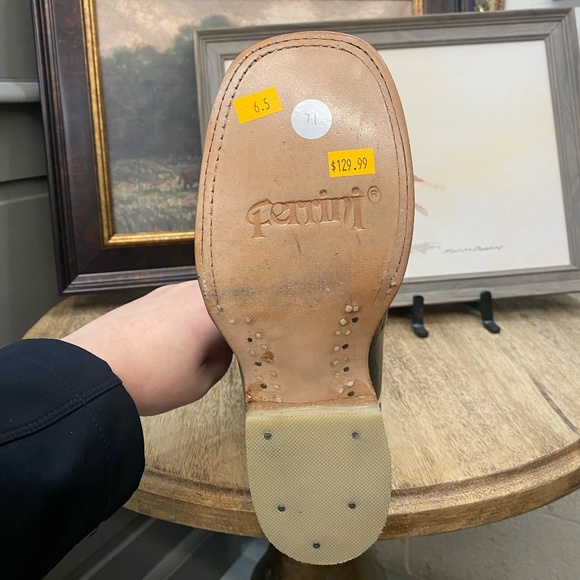 Brown Ferrini Floral Boot - Picture 5 of 5